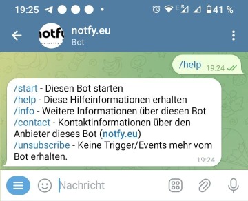 Follow bot instructions